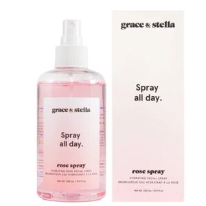Grace & Stella Hydrating Rose Facial Spray, 8oz, NIB